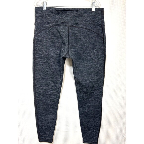 Athleta Altitude Polartec Stretch Leggings Pant XLT XL Tall Gray Fleece j - Picture 2 of 9